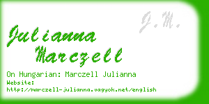 julianna marczell business card